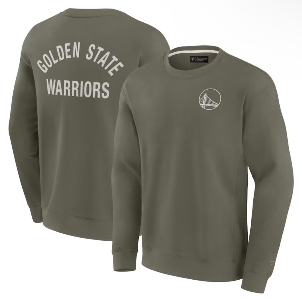 NWT Unisex Golden State Warriors Super Soft Pullover Crew Sweatshirt